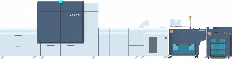 In-Line Stacker with Xerox Iridesse Series